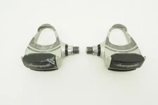 Vintage Campagnolo Look Style Road Bicycle Clipless Pedals Gray w/o Cleats