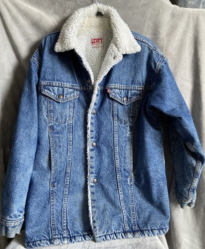80s Style Levis Acid Wash Sherpa Lined 