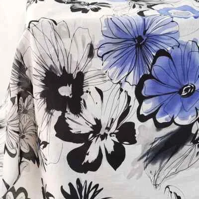 53'' Wide By Yard Retro Dress Shirt Material Natural Silk Cotton Fabric Light - Image 1 of 4