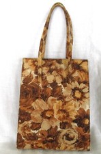 Vintage 1960's Handbag Purse Lennox Abstract Floral Print