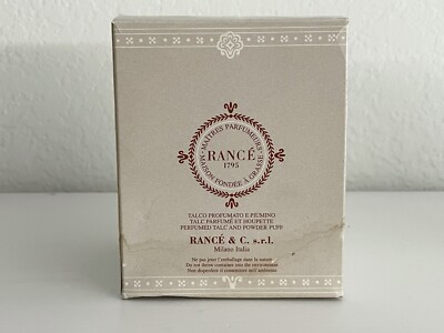 Eau Noble Perfumed Talc Rance 3.5 Oz. Vintage By Rance 1795
