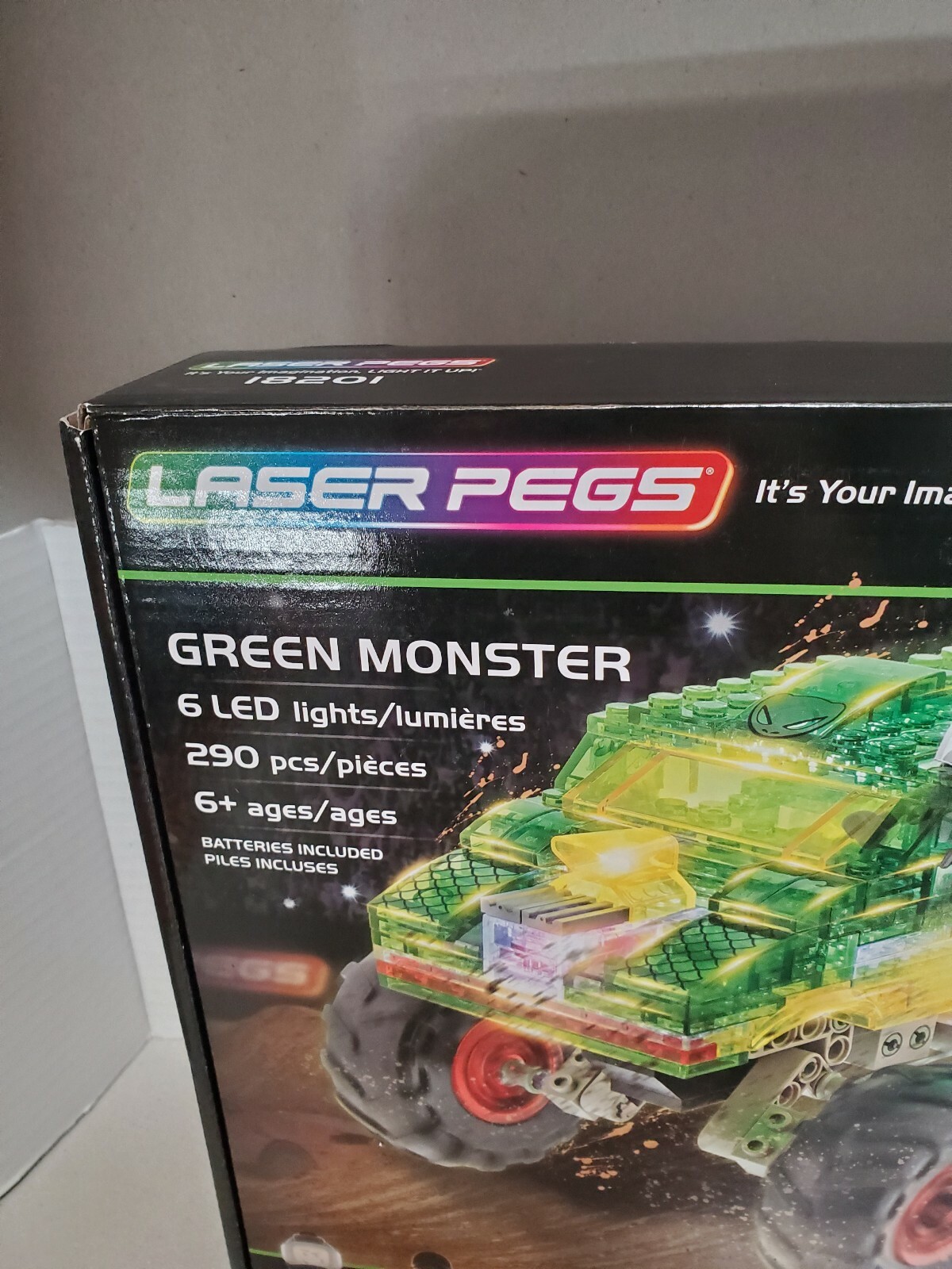 laser pegs green monster