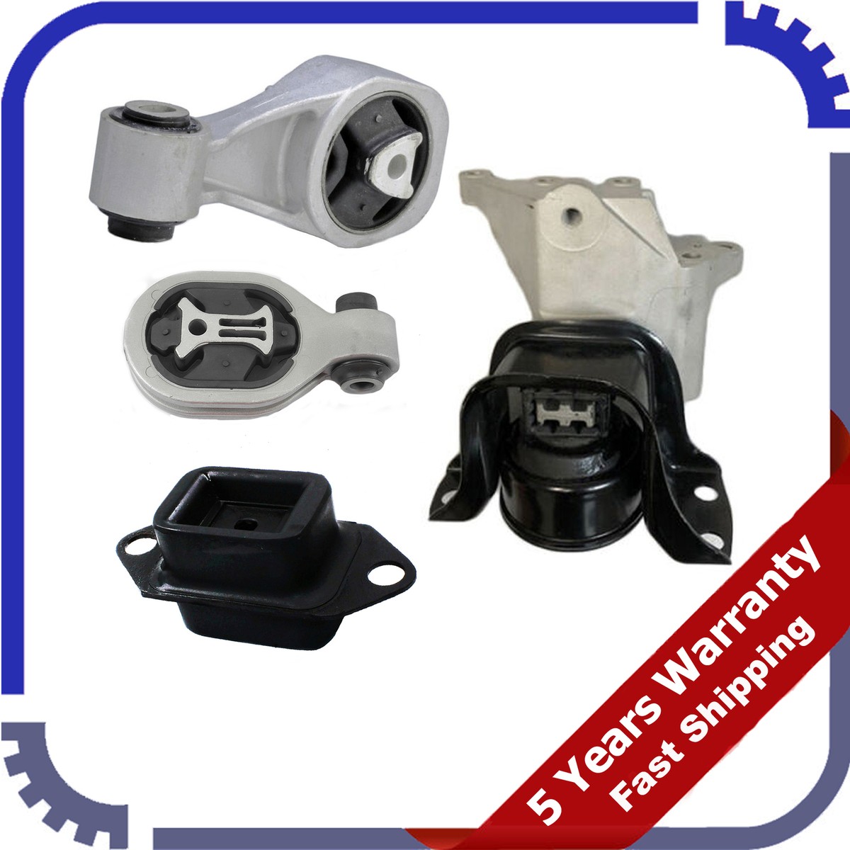 For Nissan Juke 1.6L FWD 11-15 Set 4PCS Engine Motor