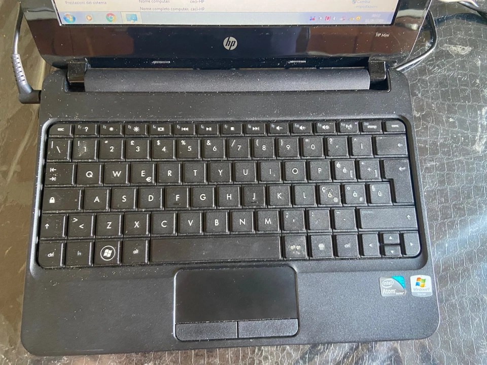 HP MINI NETBOOK 110-3100 ATOM N455 1,7GHZ - Immagine 3 di 4