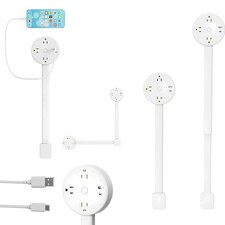 Extendable Outlet Extender Features USB-A/C,3 AC Electrical Outlet Extender S...