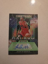 JALEN MCDANIELS 2023-24 PANINI OBSIDIAN GALAXY INK ELECTRIC GREEN AUTOGRAPH #/25