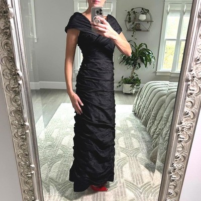 green emerald velvet dress Teri Jon - 249006