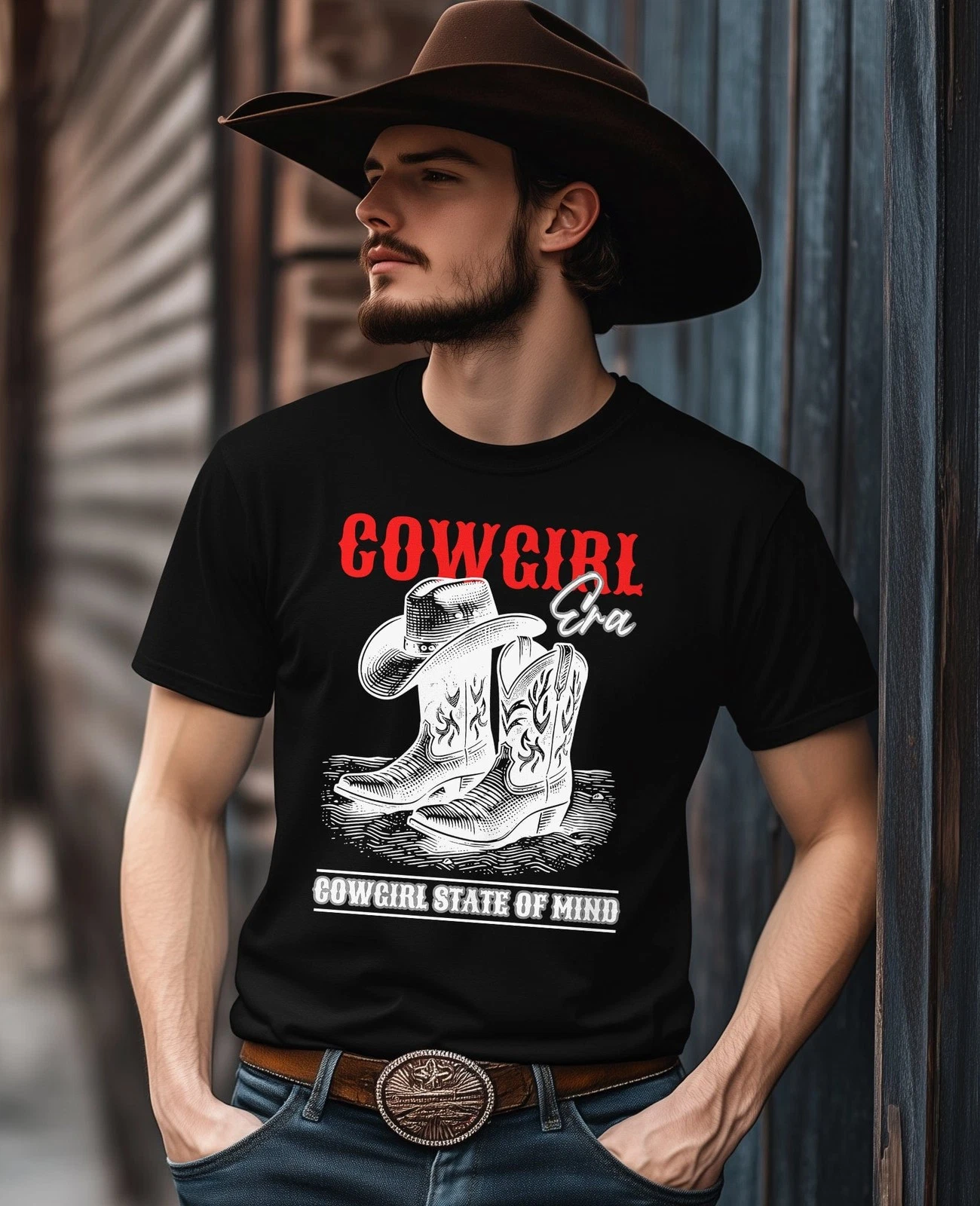 Unisex Cowgirl Era T-Shirt Western Line Dancing Cowboy T-Shirt