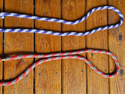 New 6' Braided Cotton/Poly Lead w/ Big heavy Brass Snap in Different Colors - Picture 3 of 5