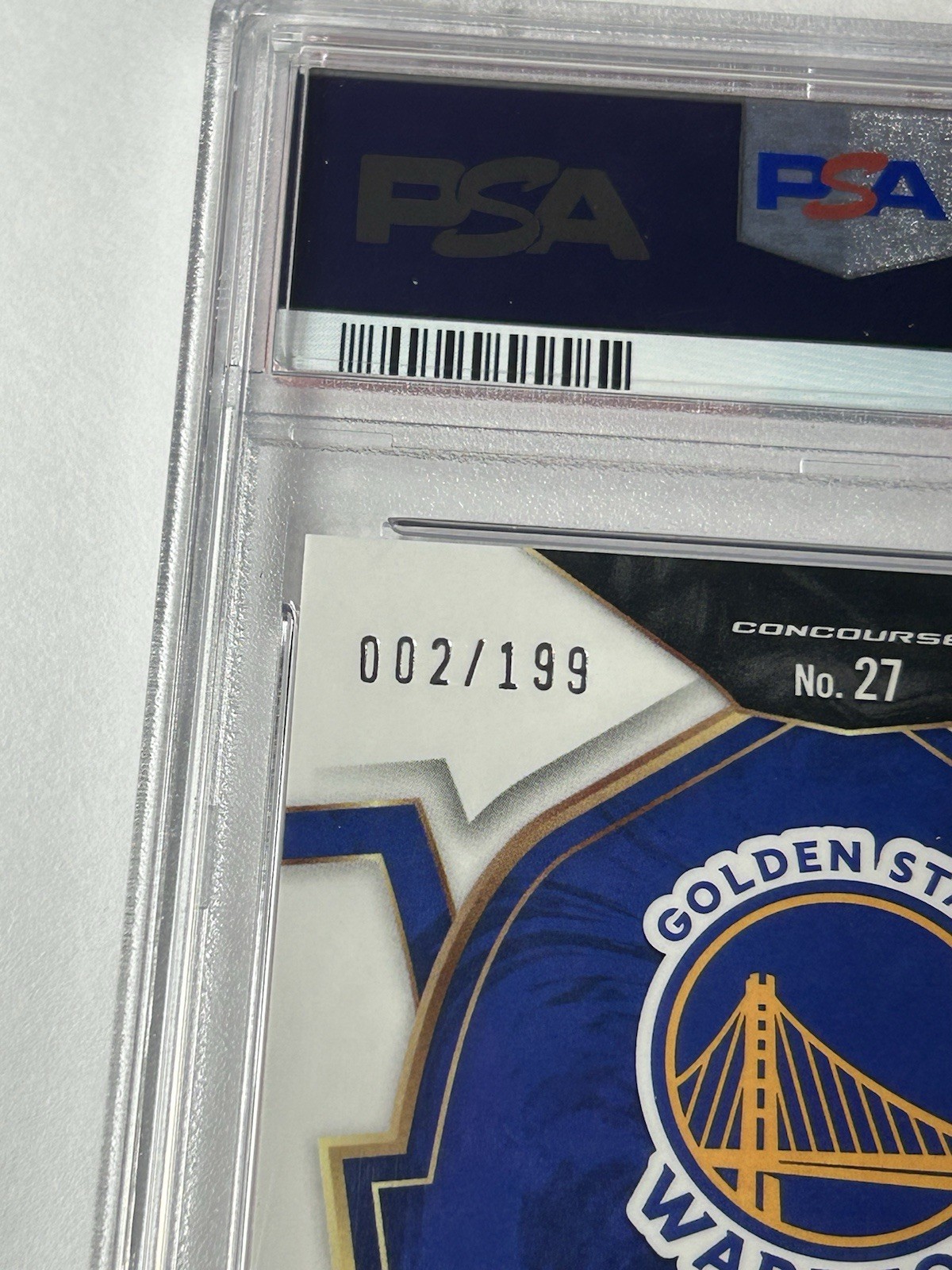 2022 Panini Select Stephen Curry Red Prizm /199 PSA 10 Concourse #27 Warriors view 3