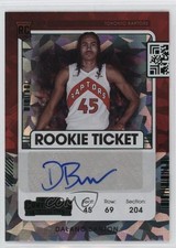 2021 Panini Contenders Rookie Game Ticket Green Ice Dalano Banton #153 Auto 1by8