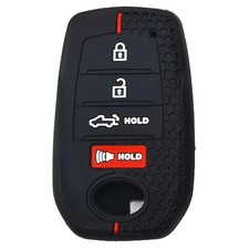 Silicone Key Fob Cover, Keyless Replacement for Toyota Corolla Cross Black