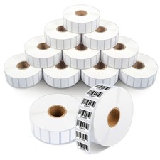 1" X 0.5" Direct Thermal Labels 28800 Count, 12 Rolls - Barcode Stickers ...