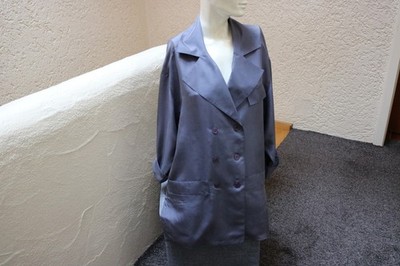 #Seidenjacke, Gr. 40, #rauchblau, #3/4-Arm, #Heine, #hochwertig, #leicht