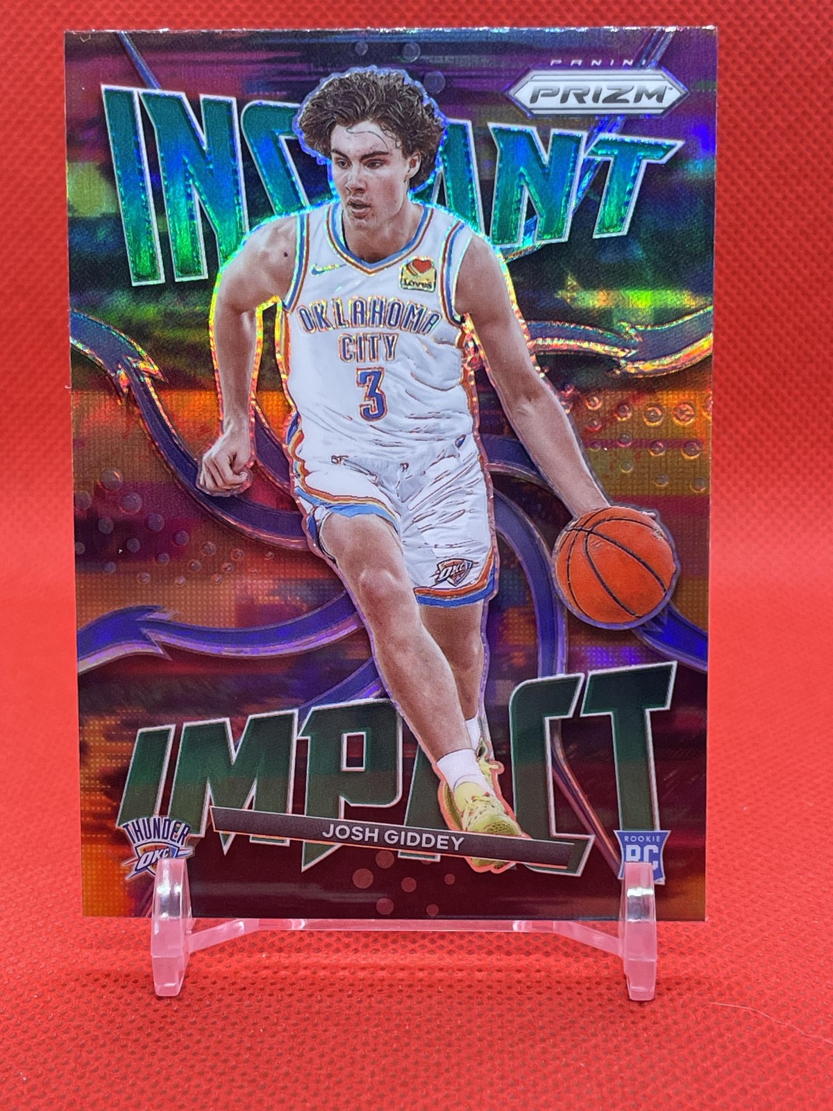 2021-22 Panini Prizm #4 Josh Giddey Instant Impact Prizms Silver