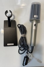 SONY F-99S SINGLE POINT STEREO DYNAMIC MICROPHONE WITH STAND MADE IN JAPAN