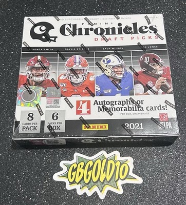 2021 Panini Chronicles Draft Picks Football Factory Sealed Hobby Box PW1