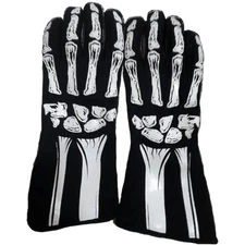 RJS Racing Equipment 600080134 Skeleton Single Layer Nomex Racing Gloves Large B