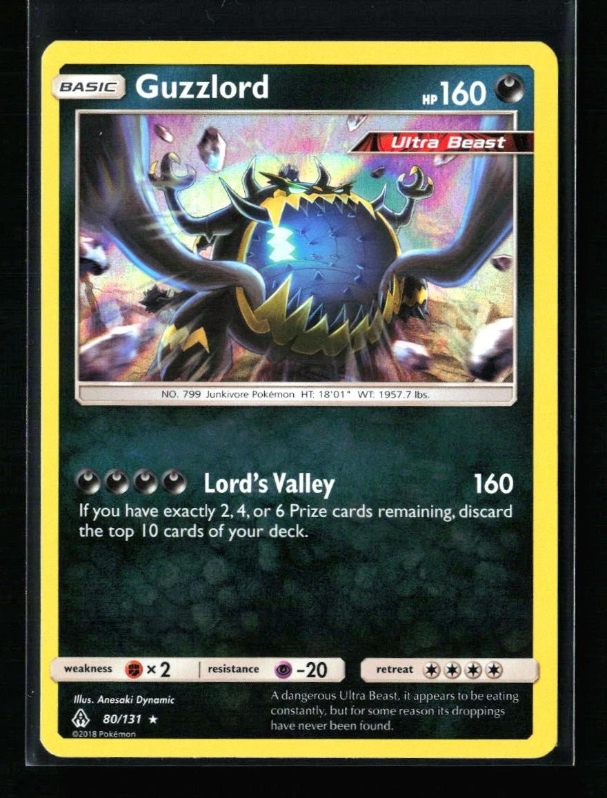 guzzlord pokemon card value Guzzlord GX - 105/111 Full Art Ultra Rare main image 1