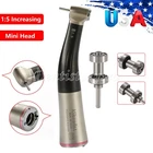 Dental 1:5 LED Contra Angle Fiber Optic Handpiece / Cartridge Ball Bearing Rotor