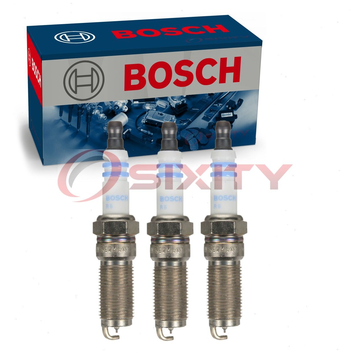 3 pc Bosch Double Iridium Spark Plugs for 2021-2022 Ford Bronco Sport 1.5L oa