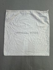 Michael Kors Dustbag Womens One Size White Satin Glitter Logo Storage Pouch