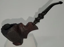 Estate Erik Nording Danish Plateaux Sitting Freehand Briar Pipe - Free Shipping 