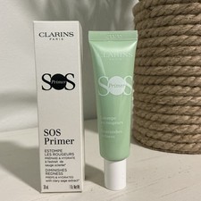 Clarins SOS Primer Diminishes Redness - 04 Green - 1oz/30mL - NIB