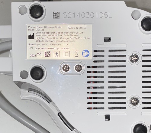 DTE D5 LED Piezoelectric Ultrasonic Dental Scaler w/ Handpiece & Foot Pedal