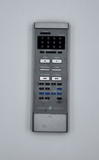 General Electric GE VSQS0374 Remote Control for Vintage VCR / TV, SILVER