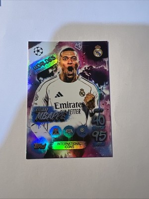Kylian Mbappe WORLDIES Limited Edition Match Attax 25/26 Card