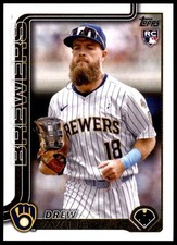 2025 Topps Update #US92 Drew Avans (RC) Rookie   -   Milwaukee Brewers