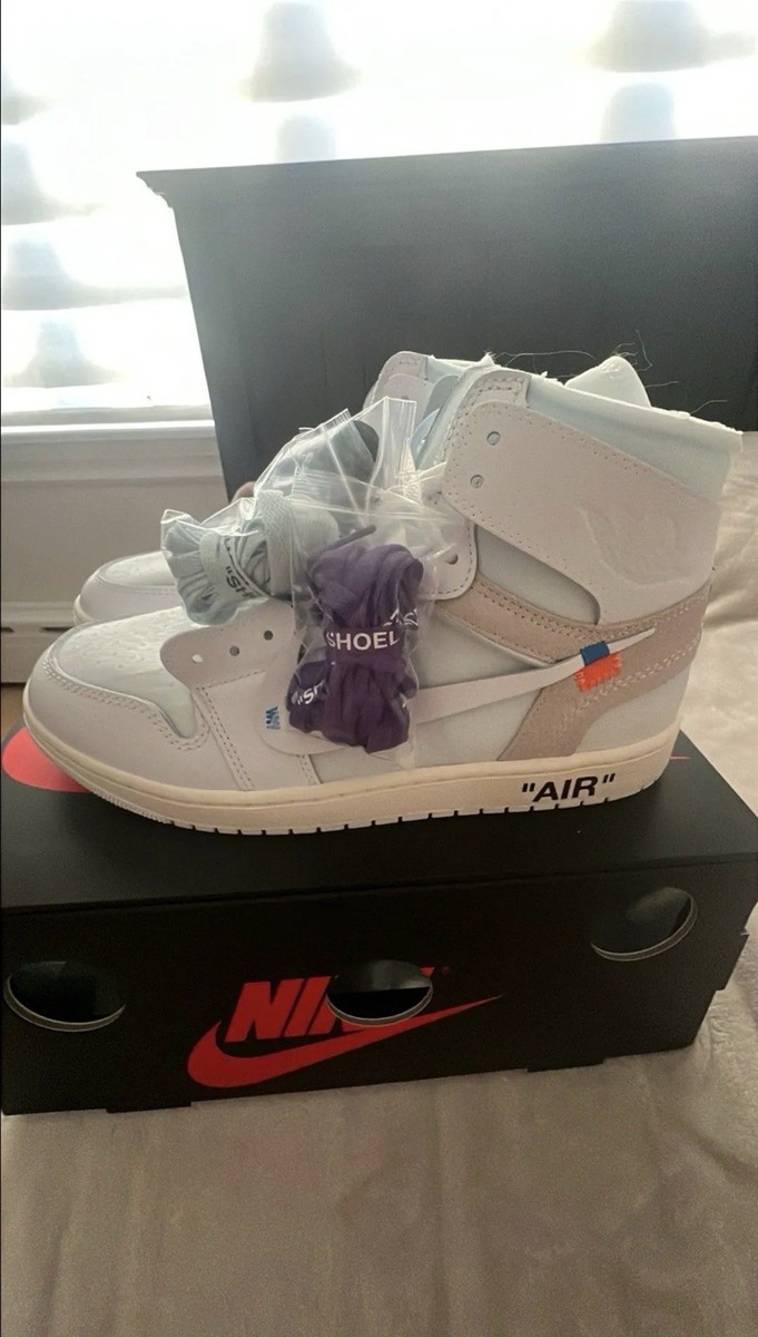 Nike Air Jordan 1 Off-White VAA High Top Leather Upper Men's