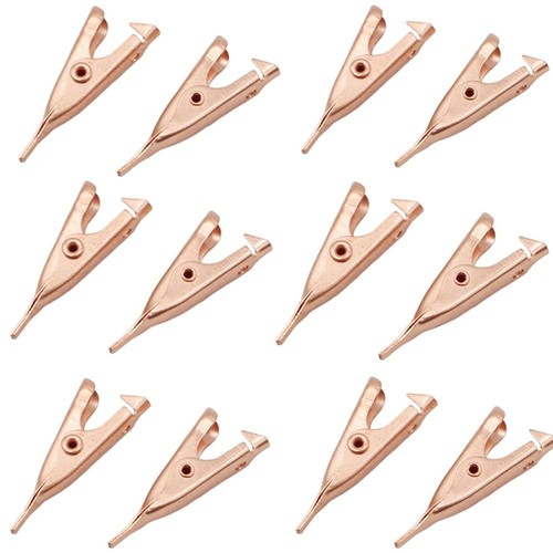 20pcs 5A Micro Toothless Alligator Test Clips Electrical Battery Clamp Test