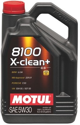 Motul 5L Synthetic Engine Oil For 8100 5W30 X-CLEAN Plus   Fits BMW 3 Series