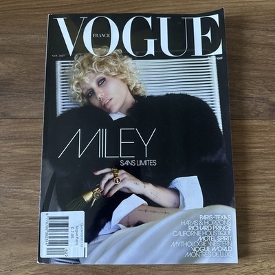 Vogue France Magazine November 2025 Miley Cyrus cover NEW