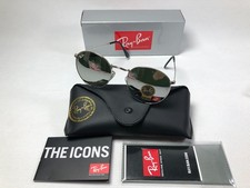 Ray-Ban RB3447 Round Silver Frame Silver Lens Sunglasses