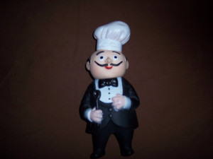 Vtg Magic Chef Vinyl Advertising Figure/Bank 1980's