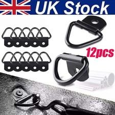 12Pcs V-Rings Hook Tie Down Point Load Securing Lashing Ring Heavy Duty Anchor