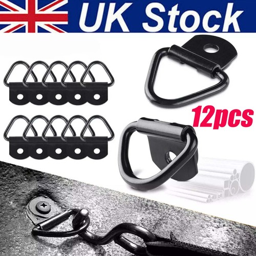 12Pcs V-Rings Hook Tie Down Point Load Securing Lashing Ring Heavy Duty ...