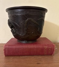 花瓶，古銅製，（旧家藏出し）古董，茶道具，書房置物，重2⃣️1⃣️0⃣️克高1⃣️0⃣️.5⃣️cm 青铜古董日本花瓶| eBay