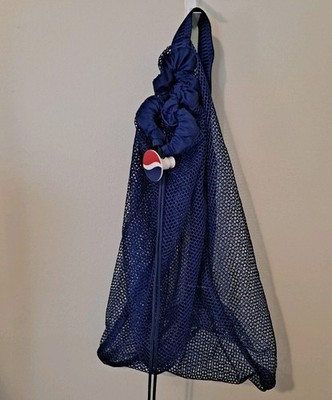 Vintage 1990s Pepsi Active Stuff Promotional Blue Mesh Bag Gym Beach Sports 