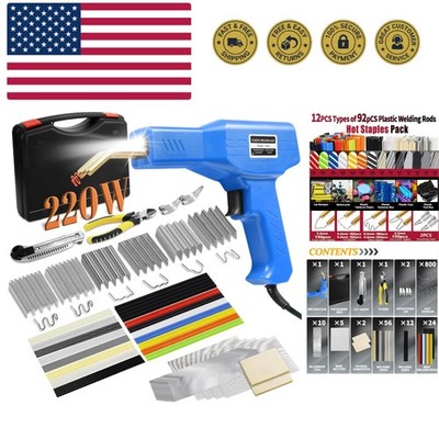 Versatile Plastic Welding Kit with 220W Welder - Ideal for Bumper and Home Needs