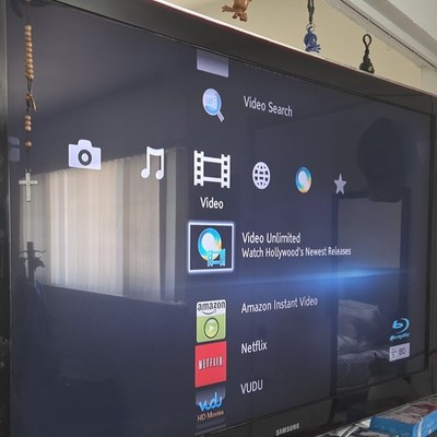 Samsung LN52A850S1F 52'' LCD TV 60Hz Black 2008 Netflix Amazon VUDU
