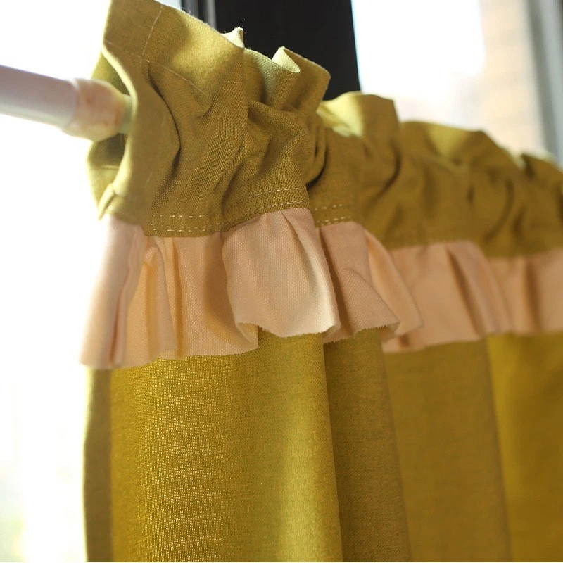 Rideaux à franges verts - Photo 3/4