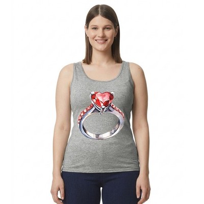 Rotes Herz Ring Damen Trägershirt Tank Top Liebe Schmuck Valentinstag Geschenk für sie