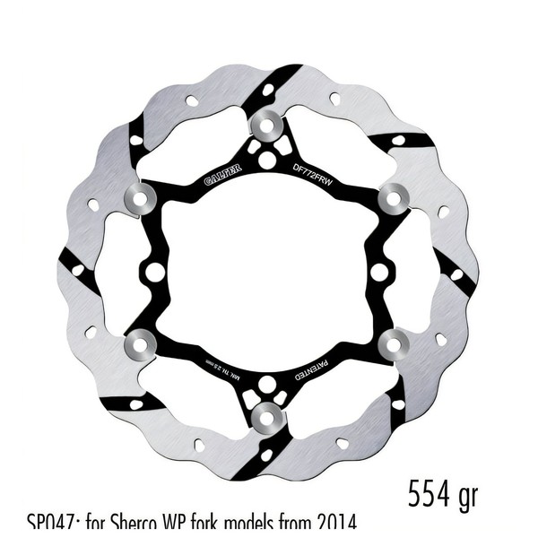 Bremsscheibe Galfer DF772FRW Wave® Racing Grooved Schwimmend Vorne 270X3Mm-image