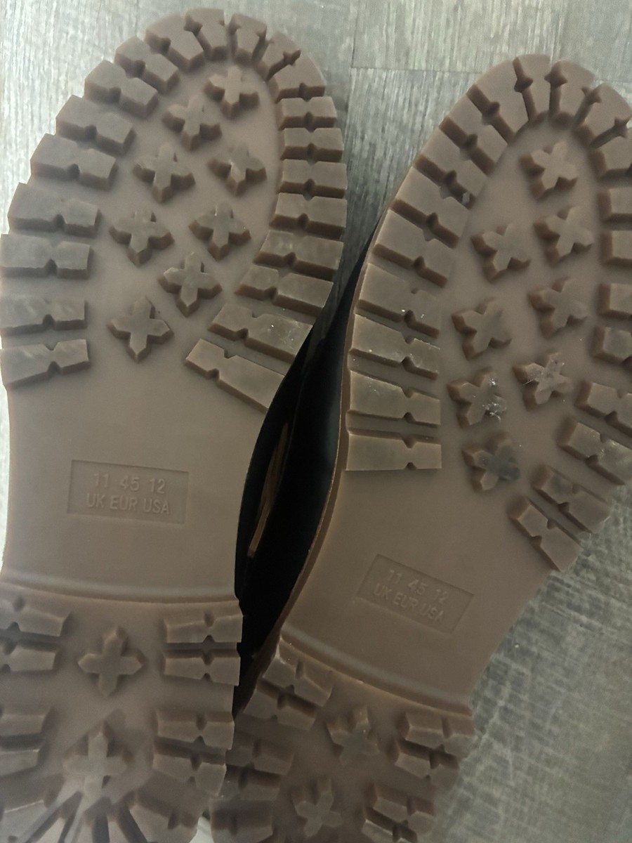 Primark Memory Foam Leather Boat Shoes Lace Up Black Brown UK 11 EUR 45 US 12 View 4