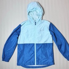 Eddie Bauer Girls Large 14/16 Blue Windbreaker Full Zip Jacket EUC