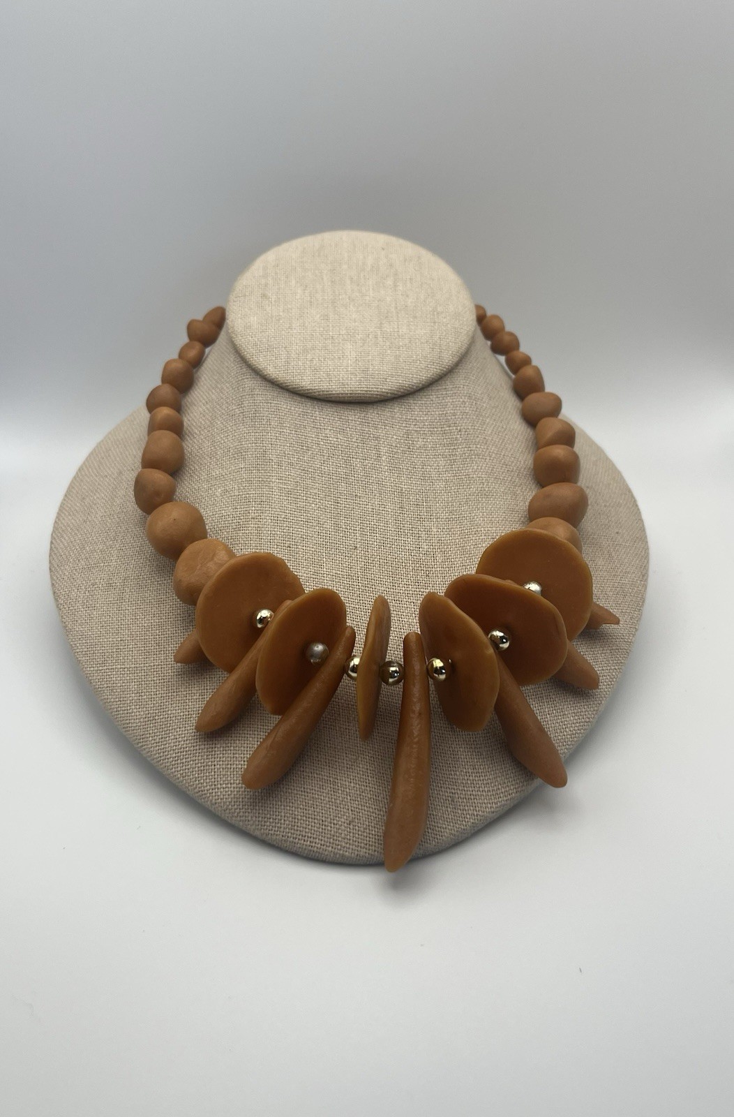 Handcrafted Polymer Statement Necklace - image 1